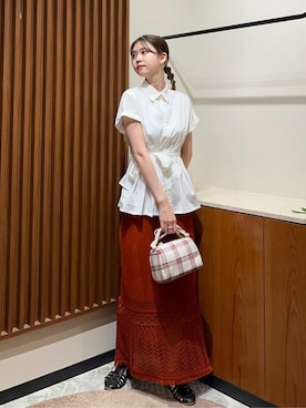 N. STAFFさん（レディース・166cm）の夏コーディネート