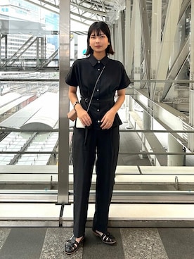 「N.（N. Natural Beauty Basic）（エヌエヌナチュラルビューティーベーシック）のアイテム（セットアップ）」を使った、N. STAFFさん（レディース・168cm）の夏コーディネート