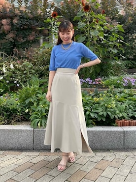 N. STAFFさん（レディース・157cm）の夏コーディネート