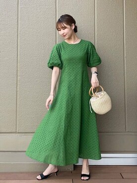 「N.（N. Natural Beauty Basic）（エヌエヌナチュラルビューティーベーシック）のアイテム（アクセサリー）」を使った、N. STAFFさん（レディース・157cm）の夏コーディネート