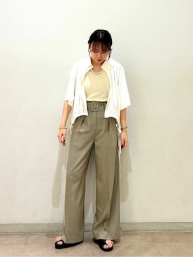 N. STAFFさん（レディース・160cm）の夏コーディネート