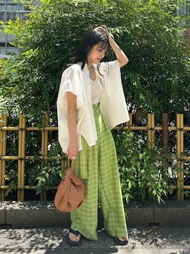 「N.（N. Natural Beauty Basic）（エヌエヌナチュラルビューティーベーシック）のアイテム（アクセサリー）」を使った、N. STAFFさん（レディース・160cm）の夏コーディネート