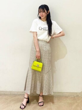 N. STAFFさん（レディース・159cm）の夏コーディネート