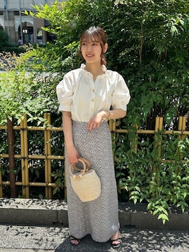 「N.（N. Natural Beauty Basic）（エヌエヌナチュラルビューティーベーシック）のアイテム（アクセサリー）」を使った、N. STAFFさん（レディース・152cm）の夏コーディネート