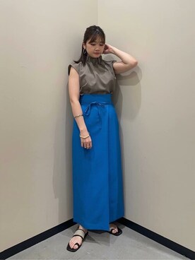 「N.（N. Natural Beauty Basic）（エヌエヌナチュラルビューティーベーシック）のアイテム（アクセサリー）」を使った、N. STAFFさん（レディース・158cm）の夏コーディネート