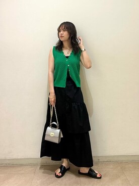 N. STAFFさん（レディース・160cm）の夏コーディネート