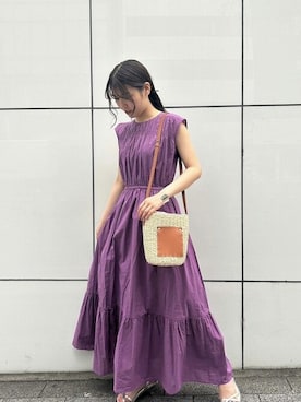 「N.（N. Natural Beauty Basic）（エヌエヌナチュラルビューティーベーシック）のアイテム（アクセサリー）」を使った、N. STAFFさん（レディース・152cm）の夏コーディネート