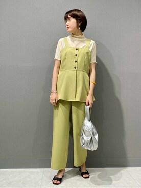 N. STAFFさん（レディース・161cm）の夏コーディネート