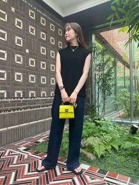 N. STAFFさん（レディース・159cm）の夏コーディネート