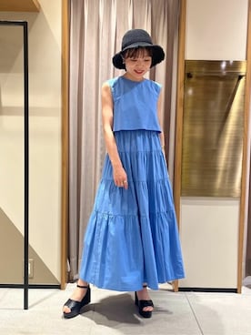 「N.（N. Natural Beauty Basic）（エヌエヌナチュラルビューティーベーシック）のアイテム（アクセサリー）」を使った、N. STAFFさん（レディース・157cm）の夏コーディネート