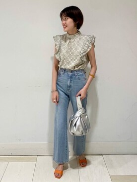 N. STAFFさん（レディース・161cm）の夏コーディネート