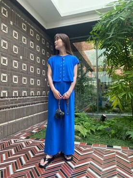N. STAFFさん（レディース・159cm）の夏コーディネート