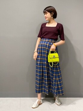 N. STAFFさん（レディース・161cm）の夏コーディネート