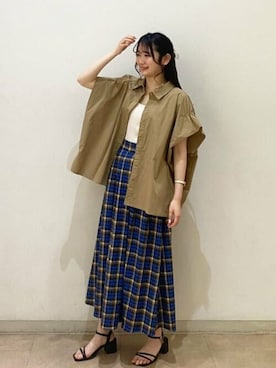 「N.（N. Natural Beauty Basic）（エヌエヌナチュラルビューティーベーシック）のアイテム（アクセサリー）」を使った、N. STAFFさん（レディース・159cm）の夏コーディネート