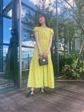 N. STAFFさん（レディース・159cm）の夏コーディネート