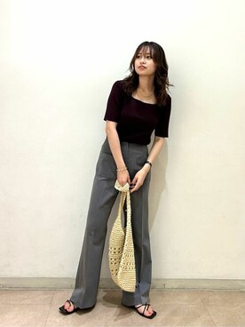 N. STAFFさん(レディース・160cm)の夏コーディネート