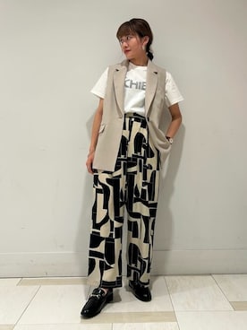 N. STAFFさん（レディース・161cm）の夏コーディネート