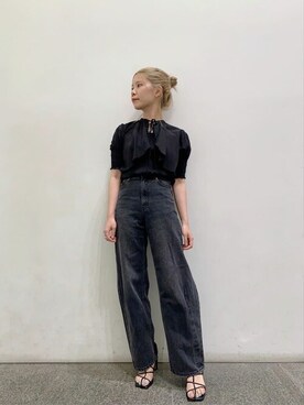 N. STAFFさん（レディース・156cm）の夏コーディネート