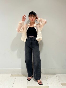 N. STAFFさん（レディース・161cm）の夏コーディネート