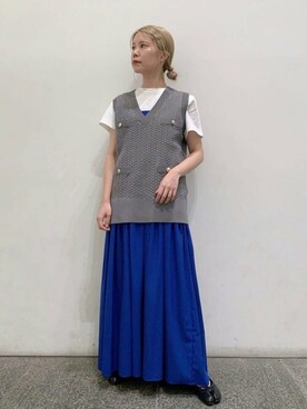 N. STAFFさん（レディース・156cm）の夏コーディネート