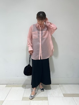 N. STAFFさん（レディース・161cm）の夏コーディネート