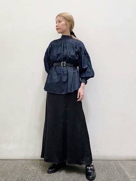 N. STAFFさん（レディース・156cm）の夏コーディネート