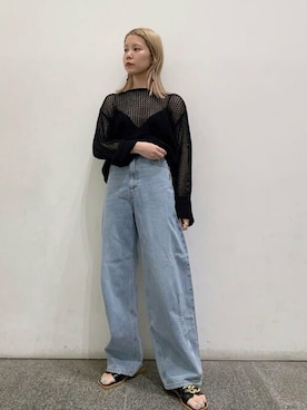 N. STAFFさん（レディース・156cm）の夏コーディネート