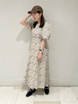 N. STAFFさん（レディース・159cm）の夏コーディネート