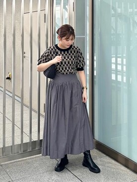 N. STAFFさん（レディース・158cm）の秋コーディネート