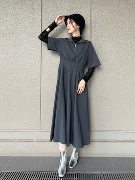 「N.（N. Natural Beauty Basic）（エヌエヌナチュラルビューティーベーシック）のアイテム（帽子）」を使った、N. STAFFさん（レディース・166cm）の秋コーディネート