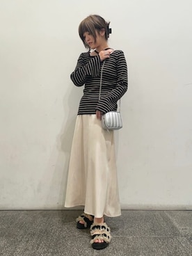 N. STAFFさん（レディース・158cm）の秋コーディネート