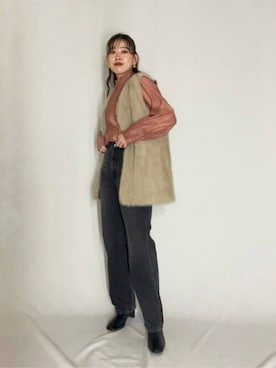 N. STAFFさん（レディース・157cm）の秋コーディネート