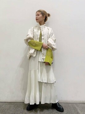 「N.（N. Natural Beauty Basic）（エヌエヌナチュラルビューティーベーシック）のアイテム（ブルゾン）」を使った、N. STAFFさん（レディース・156cm）の秋コーディネート