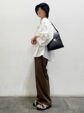 「N.（N. Natural Beauty Basic）（エヌエヌナチュラルビューティーベーシック）のアイテム（帽子）」を使った、N. STAFFさん（レディース・158cm）の秋コーディネート