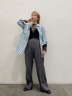 N. STAFFさん（レディース・156cm）の秋コーディネート