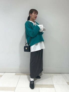 N. STAFFさん（レディース・161cm）の秋コーディネート