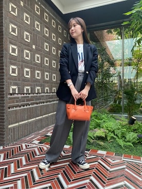 「N.（N. Natural Beauty Basic）（エヌエヌナチュラルビューティーベーシック）のアイテム（テーラードジャケット）」を使った、N. STAFFさん（レディース・159cm）の秋コーディネート
