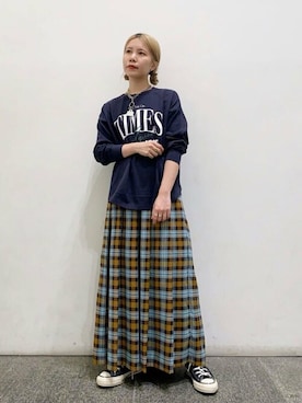 N. STAFFさん（レディース・156cm）の秋コーディネート