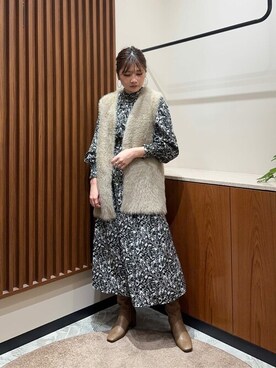 N. STAFFさん（レディース・158cm）の秋コーディネート