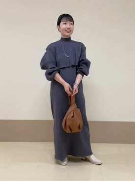 N. STAFFさん（レディース・151cm）の秋コーディネート