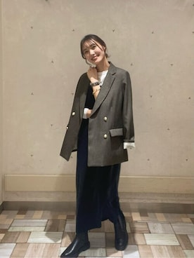 「N.（N. Natural Beauty Basic）（エヌエヌナチュラルビューティーベーシック）のアイテム（テーラードジャケット）」を使った、N. STAFFさん（レディース・158cm）の秋コーディネート