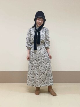 N. STAFFさん（レディース・151cm）の秋コーディネート