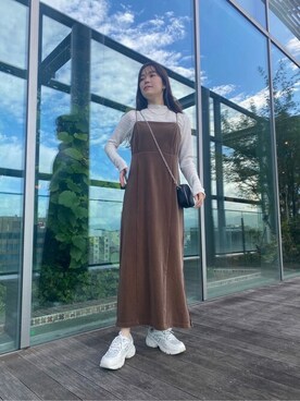 N. STAFFさん（レディース・159cm）の秋コーディネート