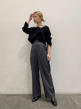 N. STAFFさん(レディース・156cm)の秋コーディネート