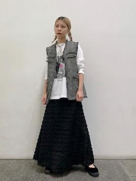 N. STAFFさん（レディース・156cm）の秋コーディネート