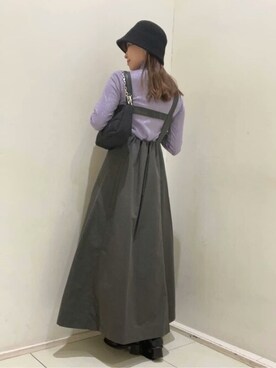 「N.（N. Natural Beauty Basic）（エヌエヌナチュラルビューティーベーシック）のアイテム（帽子）」を使った、N. STAFFさん（レディース・157cm）の秋コーディネート