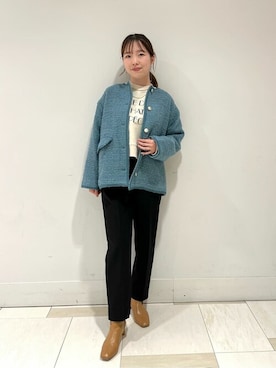 「N.（N. Natural Beauty Basic）（エヌエヌナチュラルビューティーベーシック）のアイテム（ブルゾン）」を使った、N. STAFFさん（レディース・159cm）の秋コーディネート