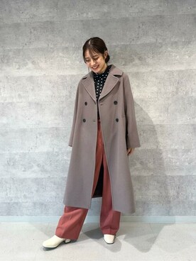「N.（N. Natural Beauty Basic）（エヌエヌナチュラルビューティーベーシック）のアイテム（チェスターコート）」を使った、N. STAFFさん（レディース・161cm）の秋コーディネート