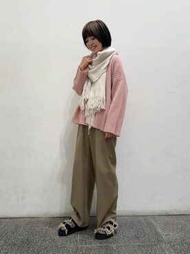 N. STAFFさん（レディース・158cm）の秋コーディネート