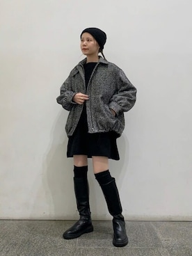 「N.（N. Natural Beauty Basic）（エヌエヌナチュラルビューティーベーシック）のアイテム（ブルゾン）」を使った、N. STAFFさん（レディース・156cm）の秋コーディネート